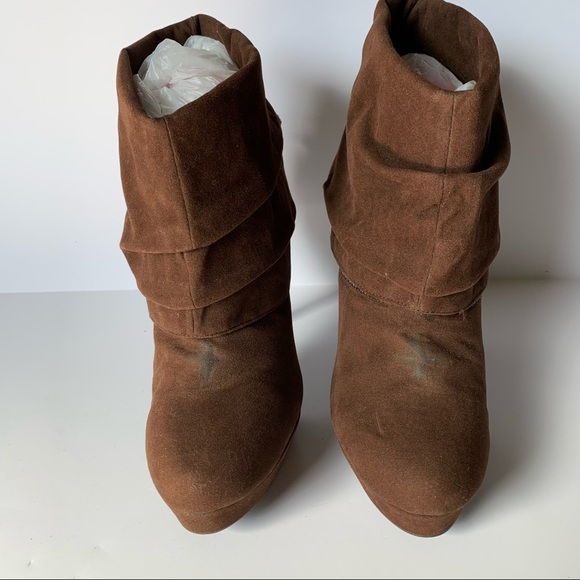 Colin Stuart Brown Lace up Stiletto Booties - Picture 5 of 11